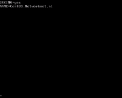 CentOS network sysconfig file