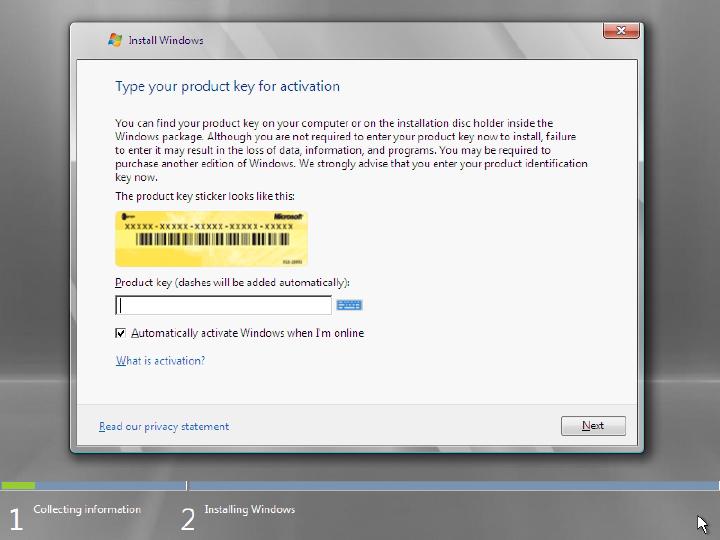 ESX 3i Installation of Windows Server 2008 RTM 64bit, image 14 of 23