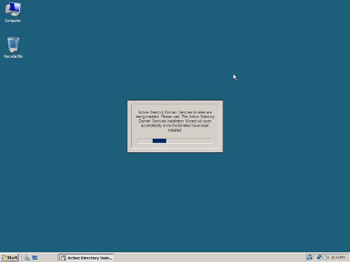 Windows Server 2008 - Install Domain Controller Role, image 2 of 17