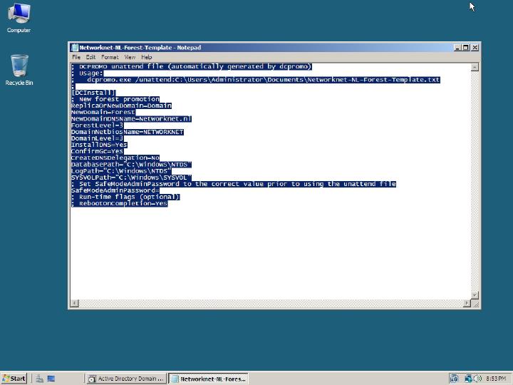 Windows Server 2008 - Install Domain Controller Role, image 13 of 17