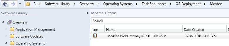 SCCM-tasksequence