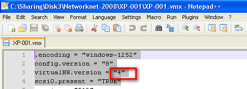 VMWare-Workstation-hwversion