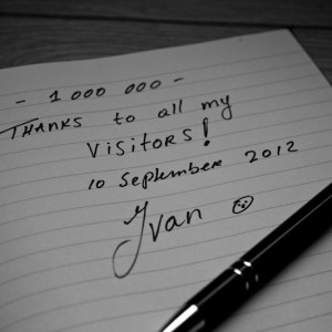 1000000 visitors thanks