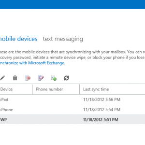 Exchange 2013 Mobile Devices