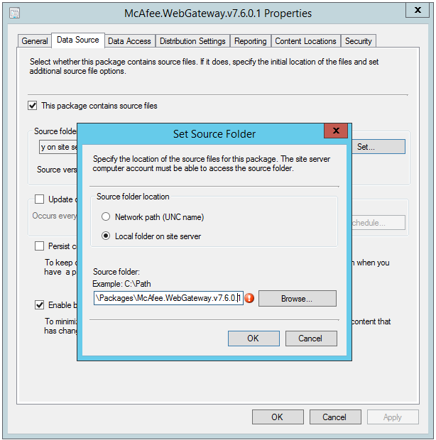 SCCM-package-properties