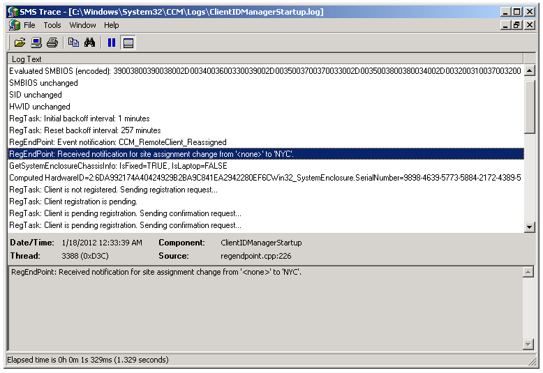 SCCM logs - Trace32.exe