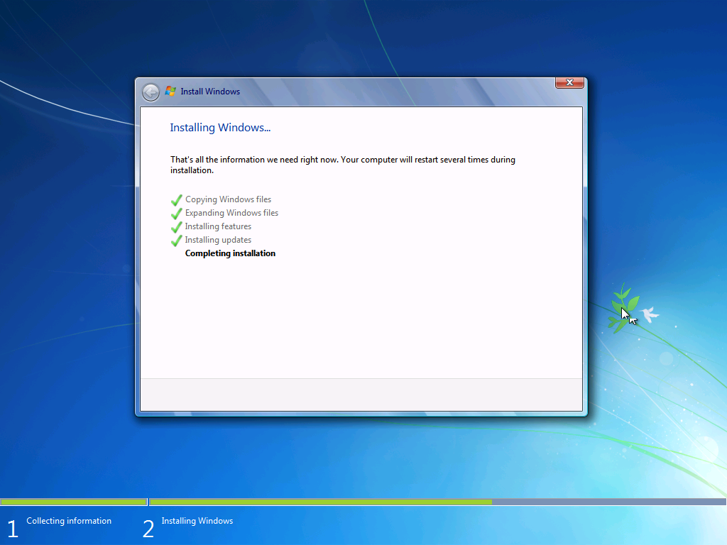 Windows 7 Setup
