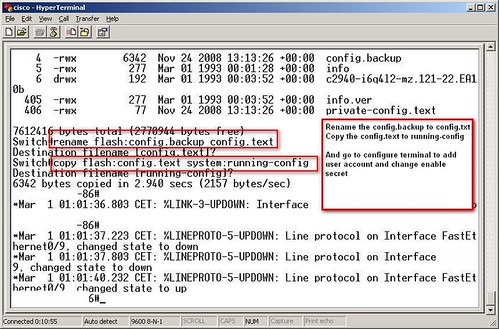 Cisco Switch 2940 Password Reset Step5