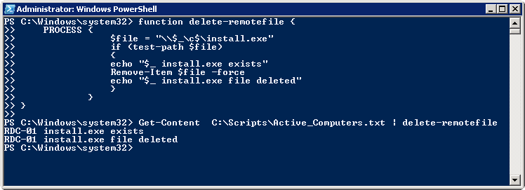 PowerShell-Remove-Item-Text-File