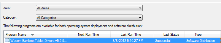 Wacom SCCM Package